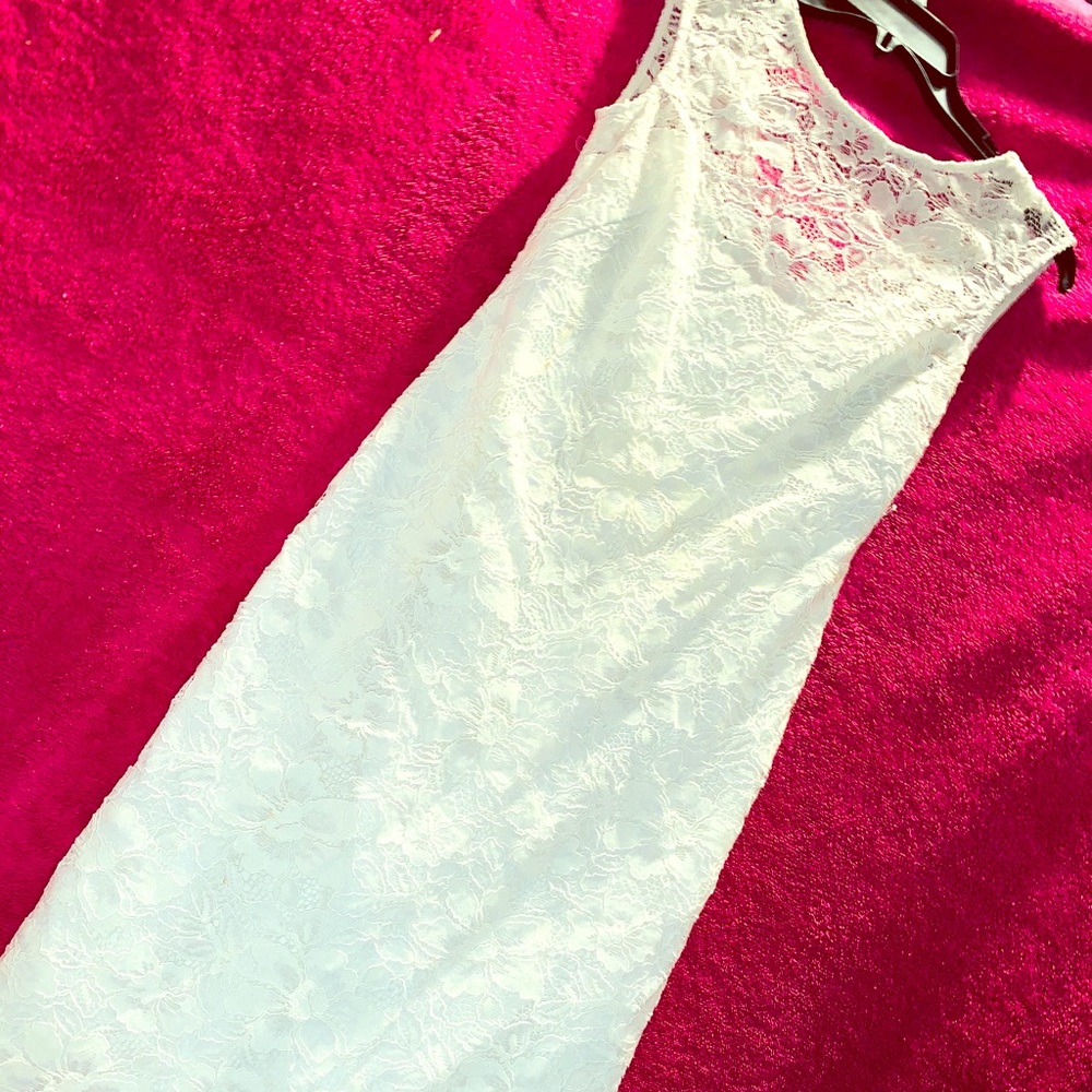 Calvin Klein Lace Fitted Dress